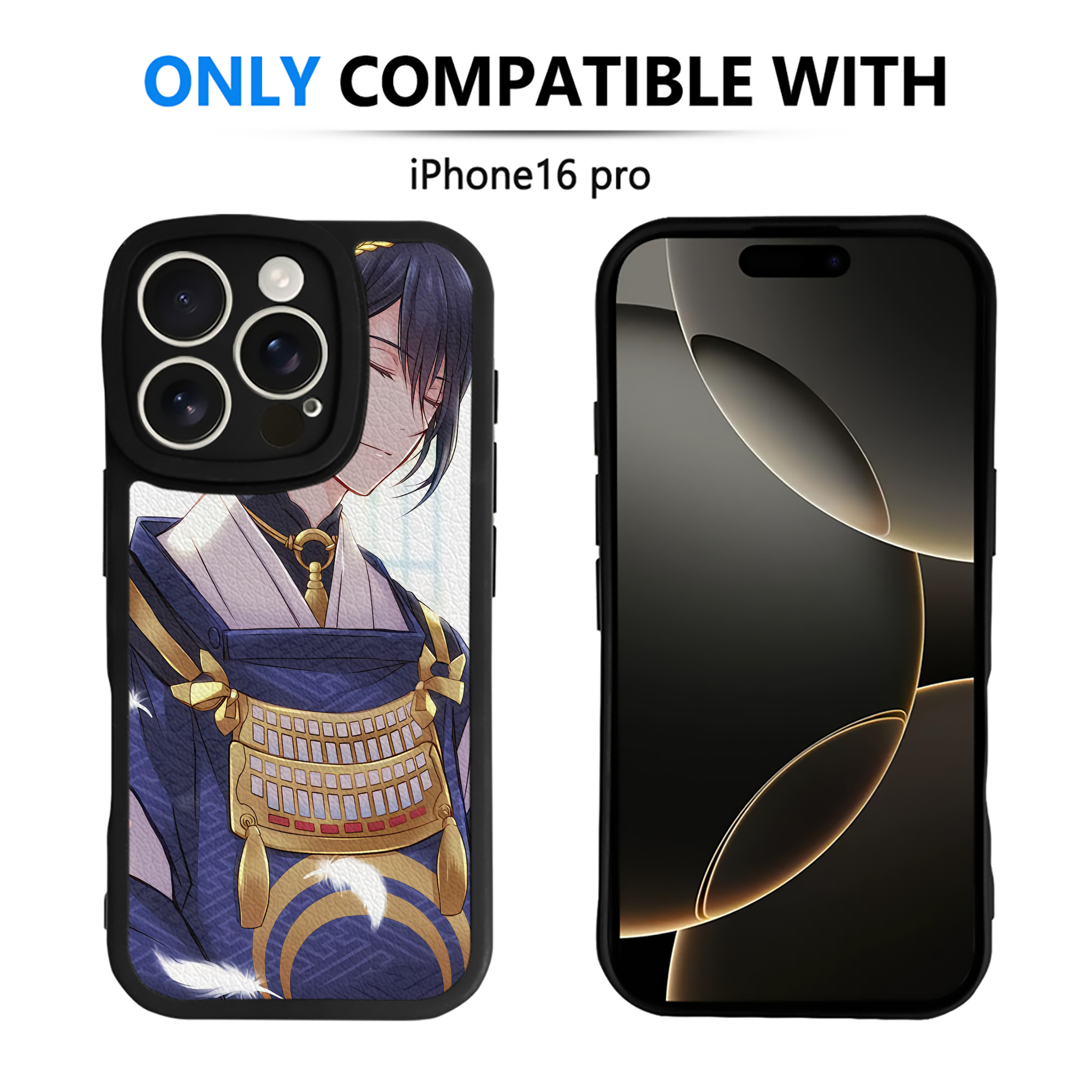 （画像用） 刀剣乱舞 Touken Ranbu 【iPhone 16シリーズ対応】シリコンスマホケース（レザー調） 材質：シリコン